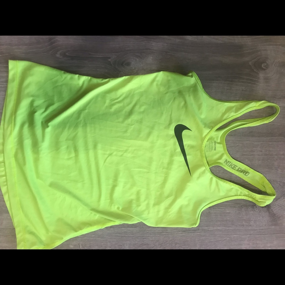 Nike dryfit yellow top